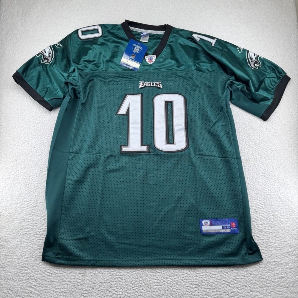 NWT VTG Reebok Philadelphia Eagles DeSean Jackson Jersey Mens 56 Green Stitched